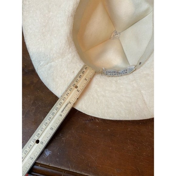 True Vintage Womens Hat Downtown Abbey Lambs Wool - Picture 7 of 12